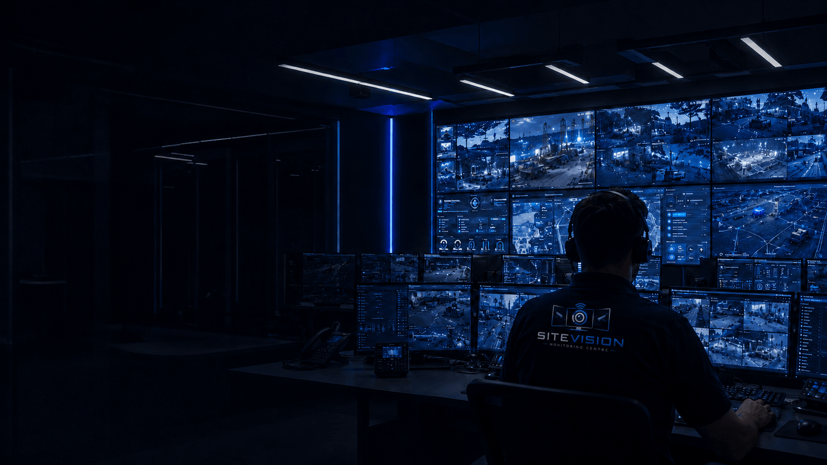 SiteVision monitoring centre command room